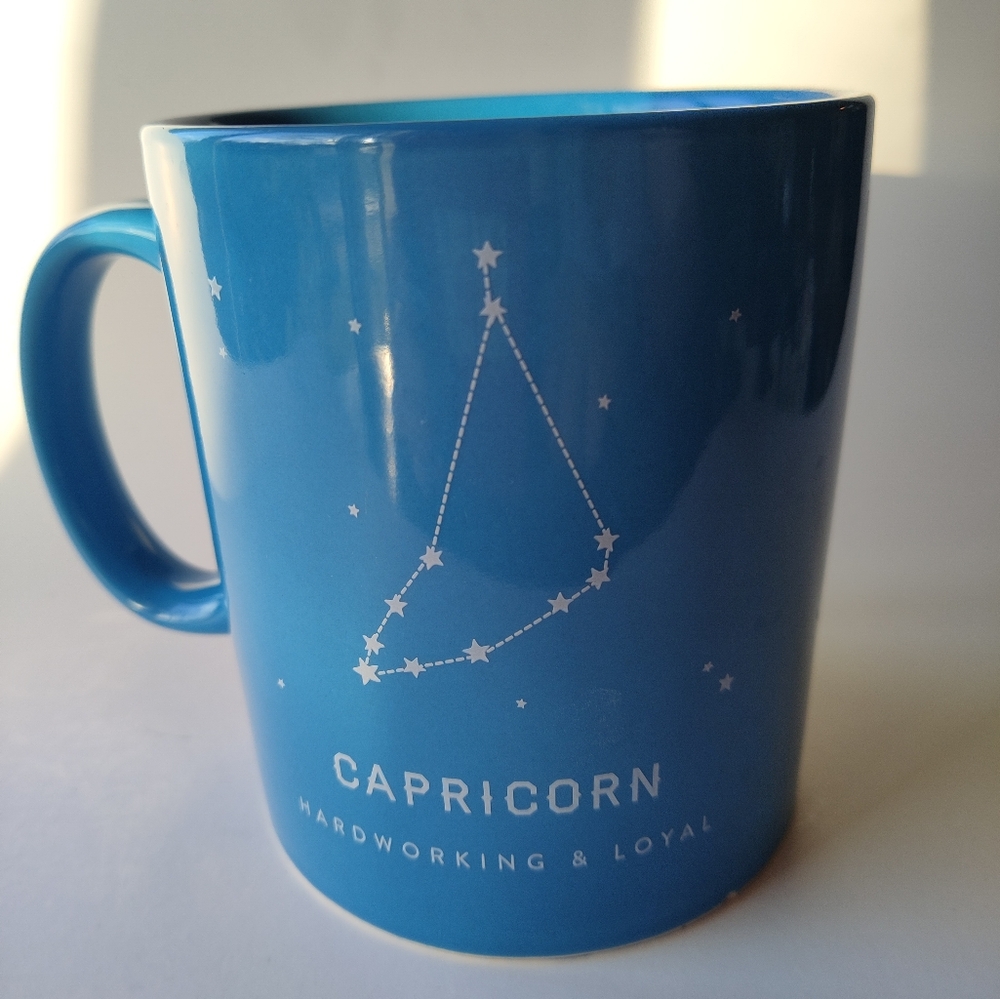 Indigo Capricorn Zodiac Constellation Astrology Coffee Mug Cup